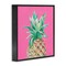Stupell Industries Pineapple on Pink Framed Giclee Wall Art Design by Patricia Pinto